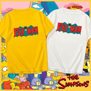 เสื้อยืด cotton The Simpsons T-Shirt Simpson Shirt Cotton Unisex Asian Size Variety of colors_02