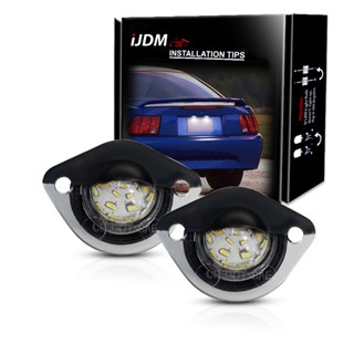 หลอดไฟ LED ติดป้ายทะเบียนรถยนต์ สีขาว สําหรับ Ford Mustang GT 1994 1995 1996 1997 1998 1999 2000 2001 2002 2003 2004 2 ชิ้น