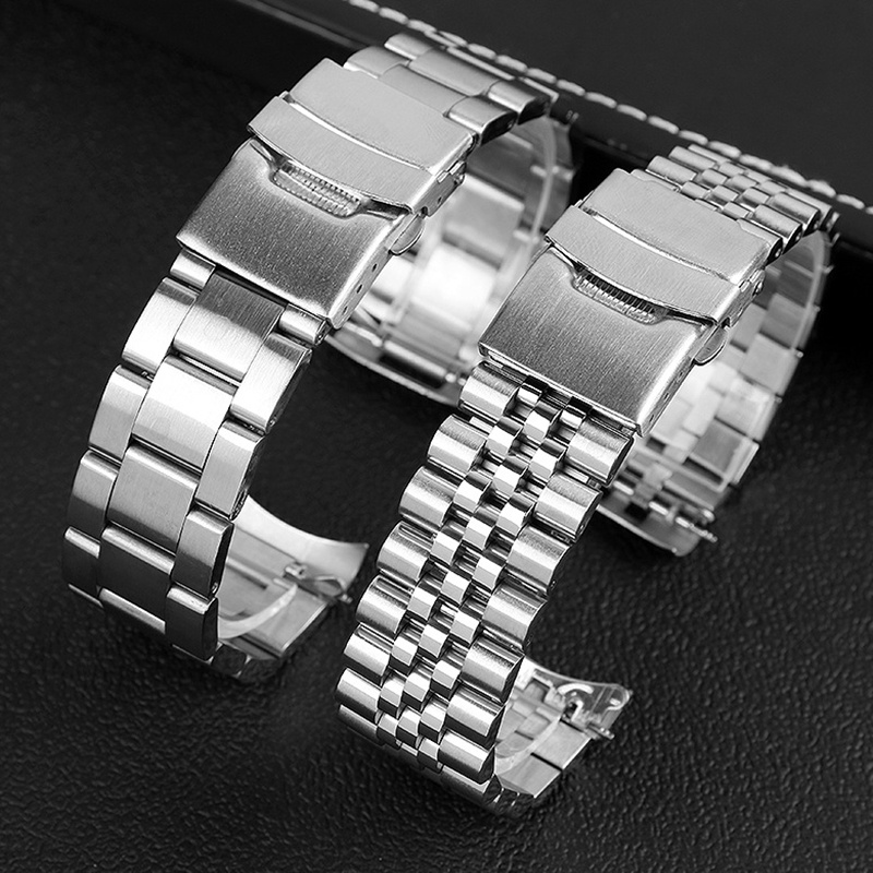 สายนาฬิกาข้อมือสเตนเลส 20 มม. 22 มม. สําหรับ Seiko SKX007 SKX009