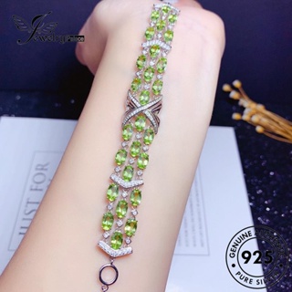 Jewelrypalace สร้อยข้อมือเงิน 925 รูปมะกอกอเมทิสต์ สําหรับผู้หญิง B519