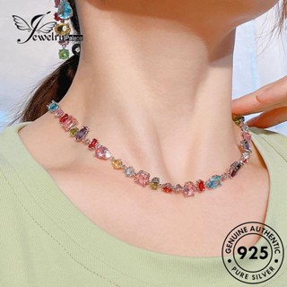 Jewelrypalace สร้อยข้อมือเงิน 925 ประดับคริสตัล ทรงสี่เหลี่ยม สําหรับผู้หญิง B565