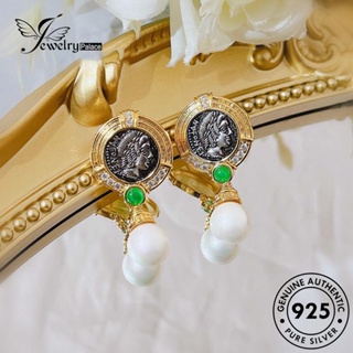 Jewelrypalace Apollo ต่างหูเงิน 925 ประดับไข่มุก สไตล์โบราณ สําหรับผู้หญิง E972