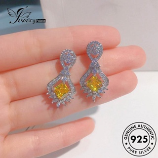 Jewelrypalace ต่างหูสตั๊ด เงิน 925 ทรงสี่เหลี่ยม สําหรับผู้หญิง E1056