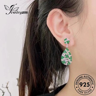 Jewelrypalace ต่างหูสตั๊ด เงินแท้ 925 รูปมรกต สําหรับผู้หญิง E1218