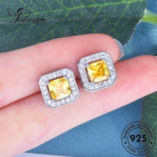 Jewelrypalace ต่างหูสตั๊ด เงินแท้ 925 ทรงสี่เหลี่ยม สําหรับผู้หญิง E1290