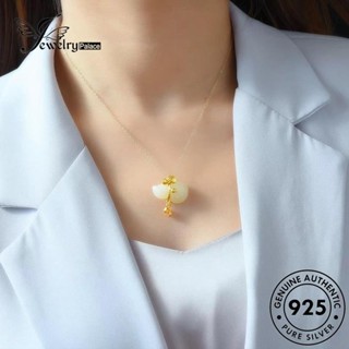 Jewelrypalace สร้อยคอเงิน 925 จี้หยกน้ําเต้า เรียบง่าย สําหรับผู้หญิง N194