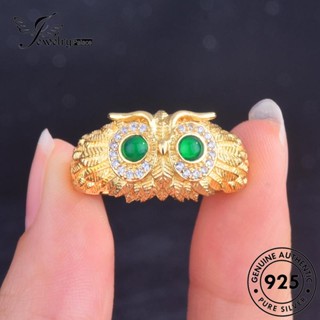 Jewelrypalace แหวนเงิน 925 รูปนกฮูก สไตล์เรโทร สําหรับผู้หญิง R2166