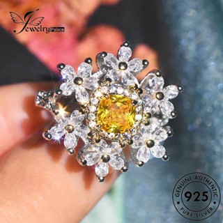 Jewelrypalace แหวนเงิน 925 รูปเกล็ดหิมะ หรูหรา สําหรับผู้หญิง R2498