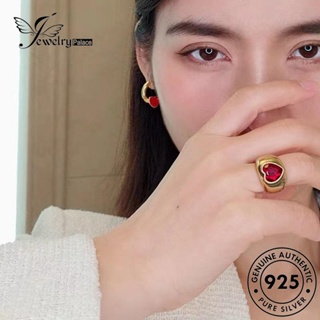 Jewelrypalace สร้อยคอเงิน 925 จี้ทับทิม สําหรับผู้หญิง S322