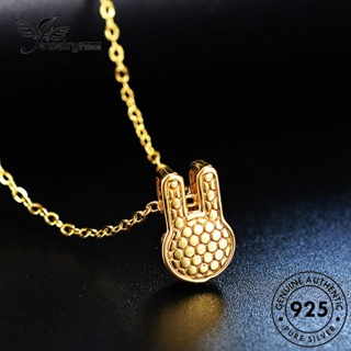 Jewelrypalace สร้อยคอเงิน 925 จี้รูปกระต่ายน่ารัก สีทอง สําหรับผู้หญิง N115