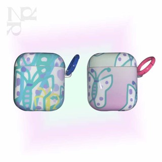 เคสหูฟัง ไล่โทนสี ลายผีเสื้อน่ารัก สําหรับ Airpods 1 2 3 Pro Pro2