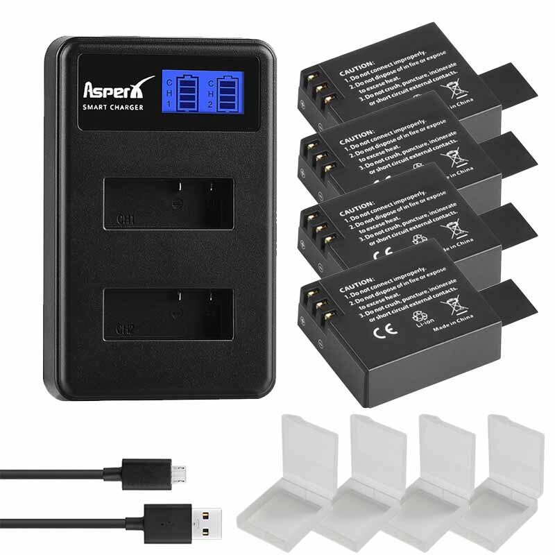 1350MAh SJ4000 Bateria Battery Charger สำหรับ SJCAM SJ5000 WIFI SJ7000 SJ8000 SJ4000WIFI EKEN H9R M1