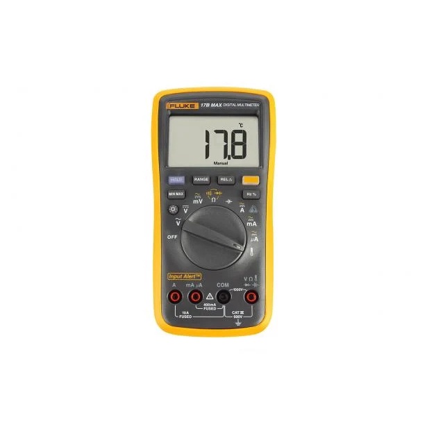 อัพเกรด FLUKE F17B MAX เครื่องทดสอบมัลติมิเตอร์แบบดิจิตอล DMM พร้อมตะกั่วทดสอบ TL75