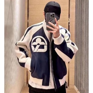 ▼●[ZG] Bai Jingting เสื้อแจ็กเก็ตเบสบอล ทรงหลวม ขนาดใหญ่ สไตล์วินเทจ แฟชั่นฤดูใบไม้ร่วง สําหรับผู้ชาย 23SS