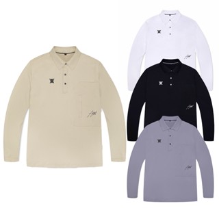 Anew GOLF เสื้อยืดแขนยาว ระบายอากาศ แบบแห้งเร็ว แฟชั่นสําหรับผู้ชาย T23627
