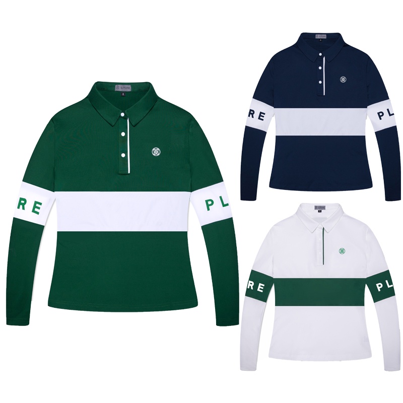 G4 GOLF เสื้อยืดโปโล แขนยาว ระบายอากาศ แห้งเร็ว เข้ากับทุกการแต่งกาย แฟชั่นฤดูใบไม้ร่วง สําหรับผู้หญิง T23614