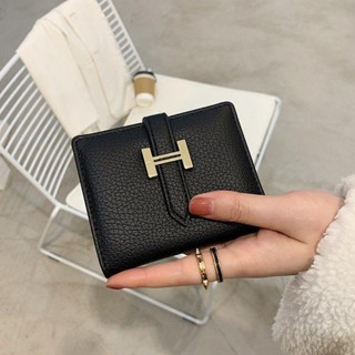 Hermes ใหม่ กระเป๋าสตางค์ ใบสั้น บาง 20% ไฮเอนด์ ใส่บัตรได้ สําหรับผู้หญิง นักเรียน 2023