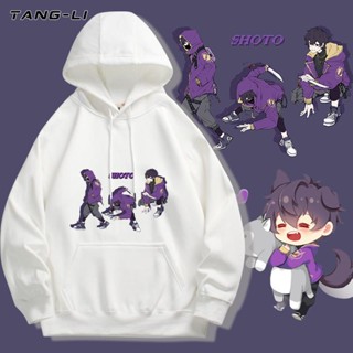 ((Xiaoxian No Velvet) เสื้อกันหนาว มีฮู้ด ลายสมอเรือ Vtuber Game shoto Peripheral Fan แฟชั่นฤดูใบไม้ผลิ ฤดูใบไม้ร่วง สําหรับผู้ชาย และผู้หญิง