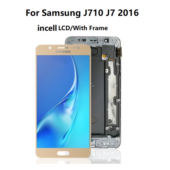 อะไหล่หน้าจอสัมผัส LCD พร้อมกรอบ สําหรับ Samsung Galaxy J7 2016 J710 SM-J710F J710M J710H J710FN