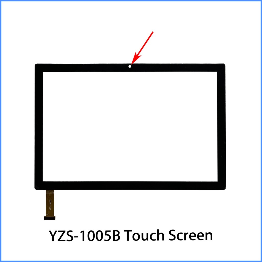 สําหรับ 10.1 นิ้ว YZS-1005B Touch Screen Digitizer Capacitive แผงแก้วเลนส์เปลี่ยน Phablet Multitouch