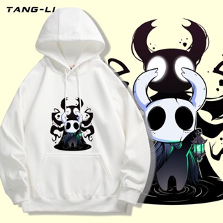 ((Xiaoxian No Velvet Added) เสื้อกันหนาว มีฮู้ด พิมพ์ลายอัศวินเกม Hollow Knight สําหรับผู้ชาย และผู้หญิง