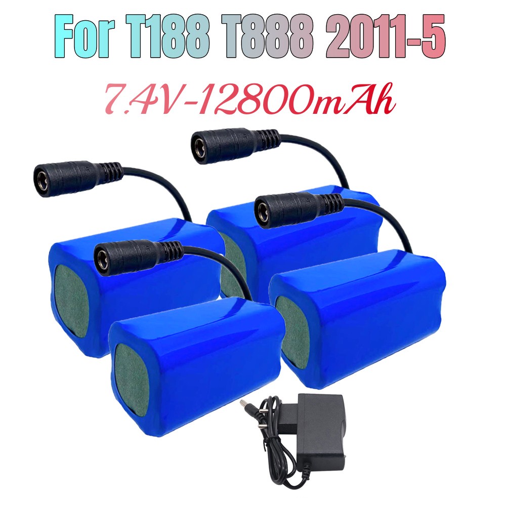 ♧ ✈✗ แบตเตอรี่ลิเธียมสำหรับ T188 T888 2011-5 รีโมทคอนโทรลค้นหาเหยื่อเรืออุปกรณ์เสริมของเล่น RC