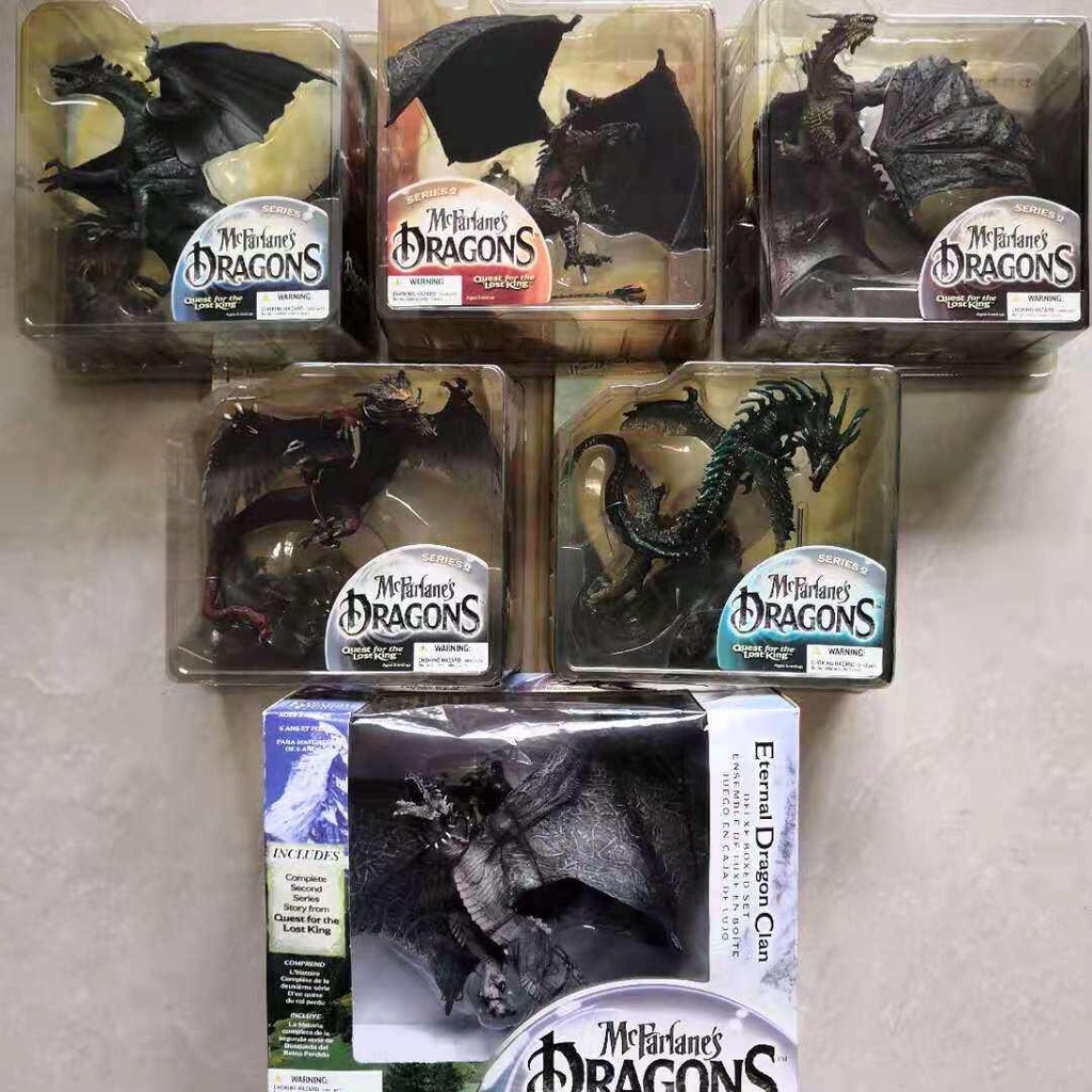 Mcfarlane Dragon Kingdom Dragon 2 Tyrannosaurus Komodo Dragon Fire Dragon Dragon Water Dragon มังกรน