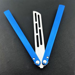 Balisong ทําจากอลูมิเนียมอัลลอยด์ 6061 ของเล่นแฟนซี มีดผีเสื้อ มีดบาลิซอง มีดควง สำหรับซ้อมควง ใบมีดไม่คม