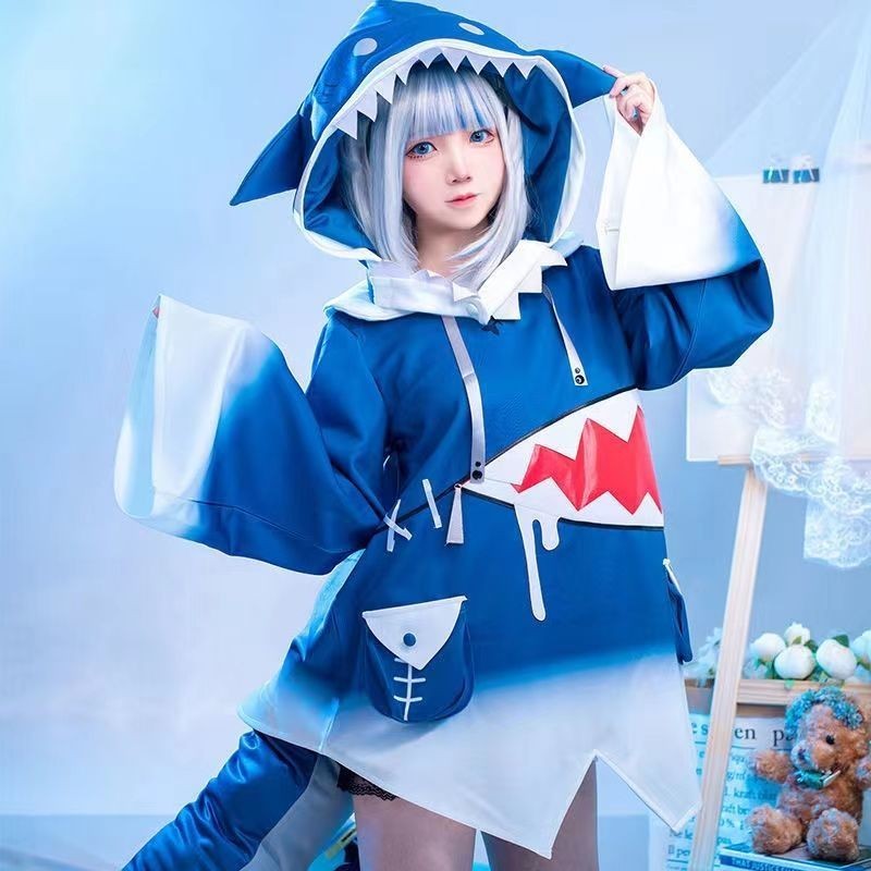 ชุดคอสเพลย์ฉลามน่ารัก HololiveEN GwarGura Kava สําหรับผู้หญิง