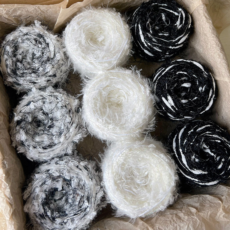 ลดล้างสต็อก เส้นด้ายถักโครเชต์ แฮนด์เมด DIY 450 กรัม