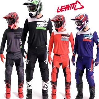 เสื้อยืด ลาย LEATT GPX 5.5 Downhill สําหรับผู้ชาย เหมาะกับการขี่รถจักรยานเสือภูเขาวิบาก