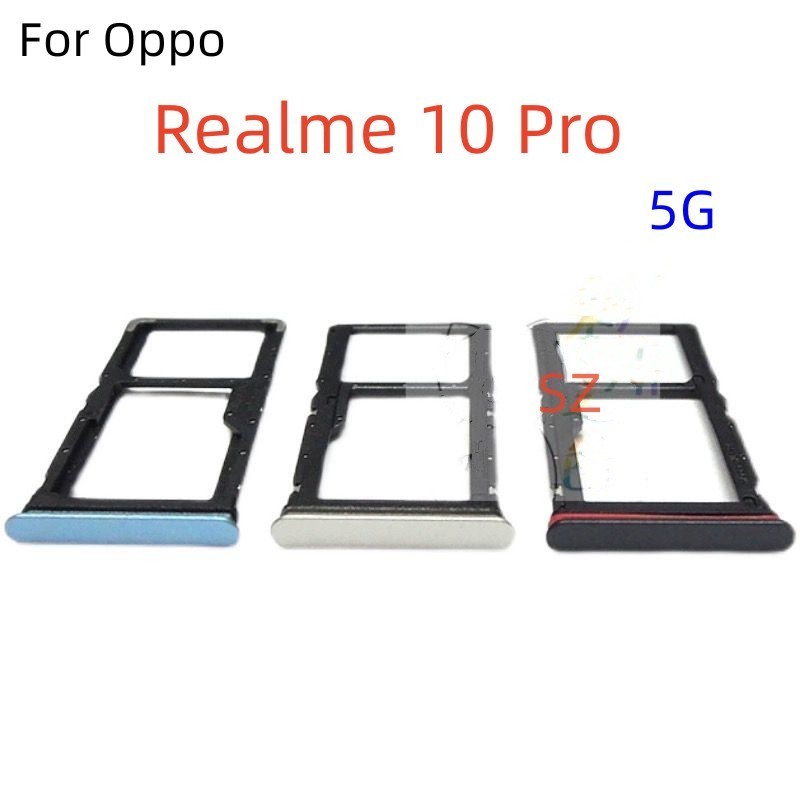 ถาดซิมการ ์ ดสําหรับ Oppo Realme 10 Pro 5G เคสโทรศัพท ์ ผู ้ ถือสล ็ อตส ่ วนโทรศัพท ์ มือถือ