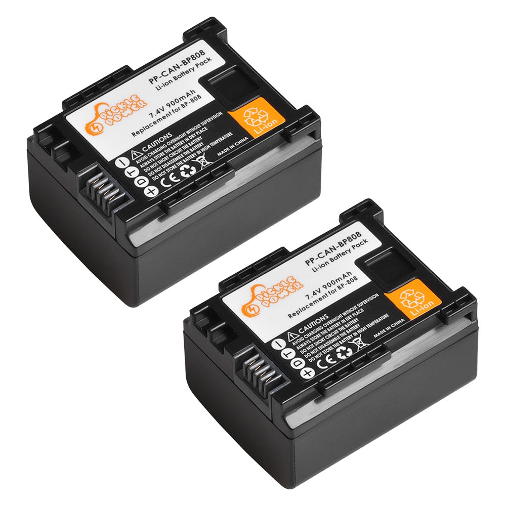 ❦ஐ ♨ 900Mah Bp-808 แบตเตอรี่ Canon Bp-827 Bp-819 Bp-807 Bp-809 Xa10 Hf20 Hf100 HG