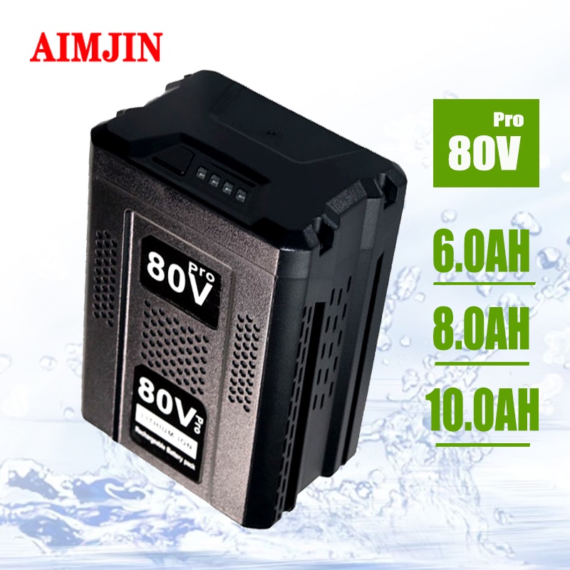 ♘❁♧ แบตเตอรี่ทดแทนคุณภาพสูงจาก Greenworks 80V แบตเตอรี่ลิเธียมไอออนสูงสุด Gba80200 Gba80250 GB