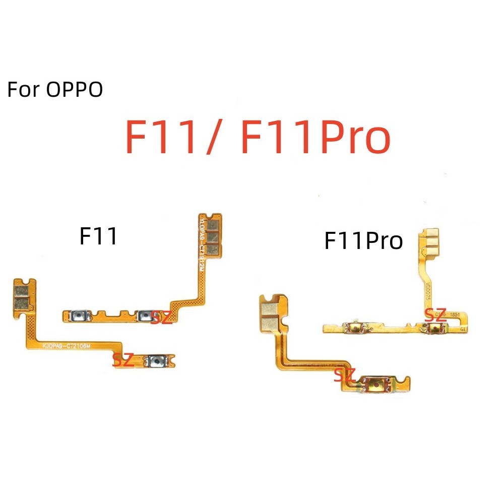 สําหรับ OPPO F11 / F11Pro เปิด/ปิดปุ่มสวิทช์ด้านข้าง Key Volume Flex Cable Repair Part