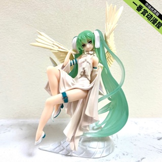 [ข้อเสนอพิเศษ สไตล์ใหม่ ลด 50%] โมเดลฟิกเกอร์ TENITOL Hatsune Miku Light Angel Mother Two-Dimensional สําหรับตกแต่งโต๊ะ