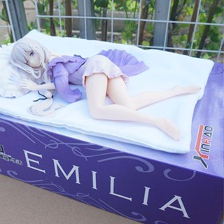 [ข้อเสนอพิเศษ 2024 น่ารัก] RE From Zero Emilia โมเดลฟิกเกอร์ Emilia Lying คุณภาพสูง