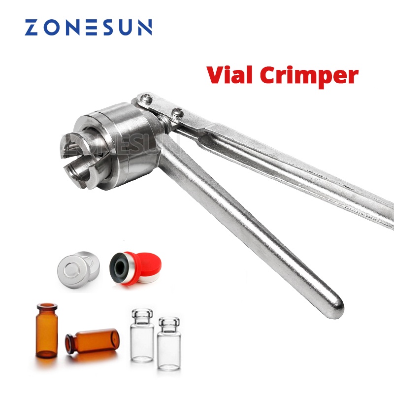 Zonesun ZS-PVC1 ฝาปิดขวด อลูมิเนียม แบบใช้มือกด ขนาด 11 มม. 13 มม. 15/20/24/26/28/30/31/32/36 มม.
