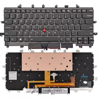 คีย์บอร์ดแล็ปท็อป US สําหรับ Lenovo Thinkpad X1C X1 Carbon 4th 2016