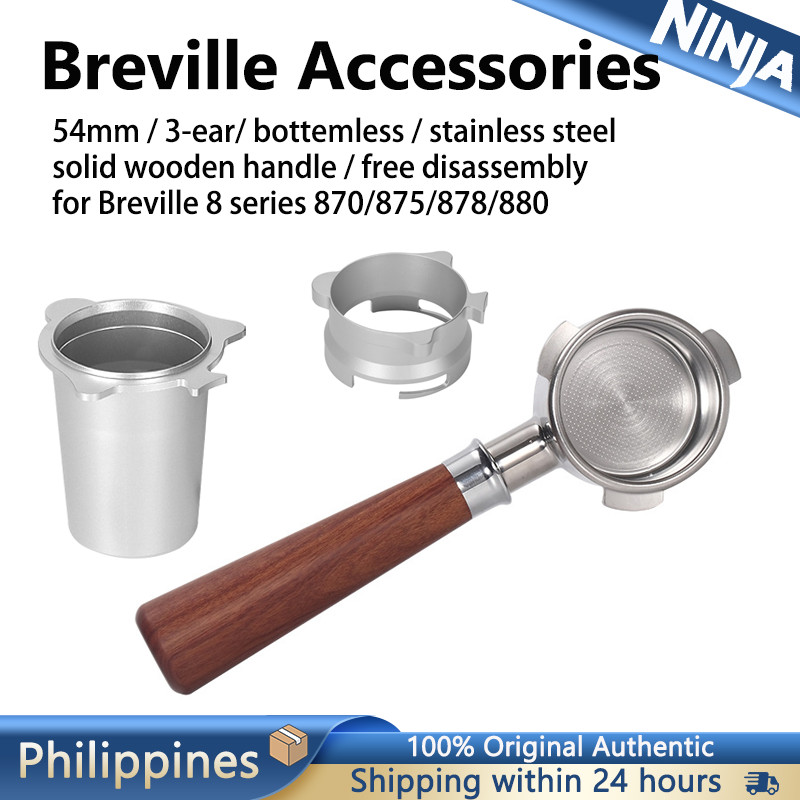 51/54/58mm Bottomless Portafilter 2/3 Ear for Delonghi Breville Gemilai Delonghi Coffee Making