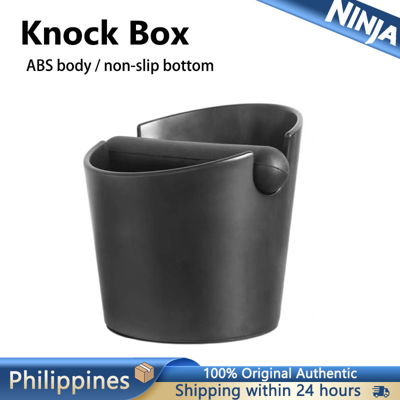 Coffee Knock Box Shock-Absorbent Durable ABS with Removable Knock Bar and Non-Slip Base Coffee