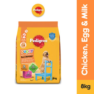 PEDIGREE NutriDefenseDog Food for Puppy  Chicken and Egg with Milk Flavor 8kg