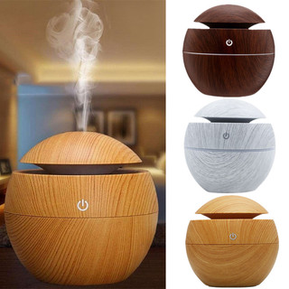 130ML Wood Grain Air Humidifier Aromatherapy Essential Oil Diffuser Wood Grain