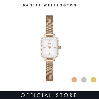 [2 years warranty] Daniel Wellington Quadro Mini Lumine Bezel White Dial - Rose Gold / Silver / Gold Fashion Watch for women - Stainless Steel Strap Watch - Female Watch - DW Official - Authentic jam tangan perempuan