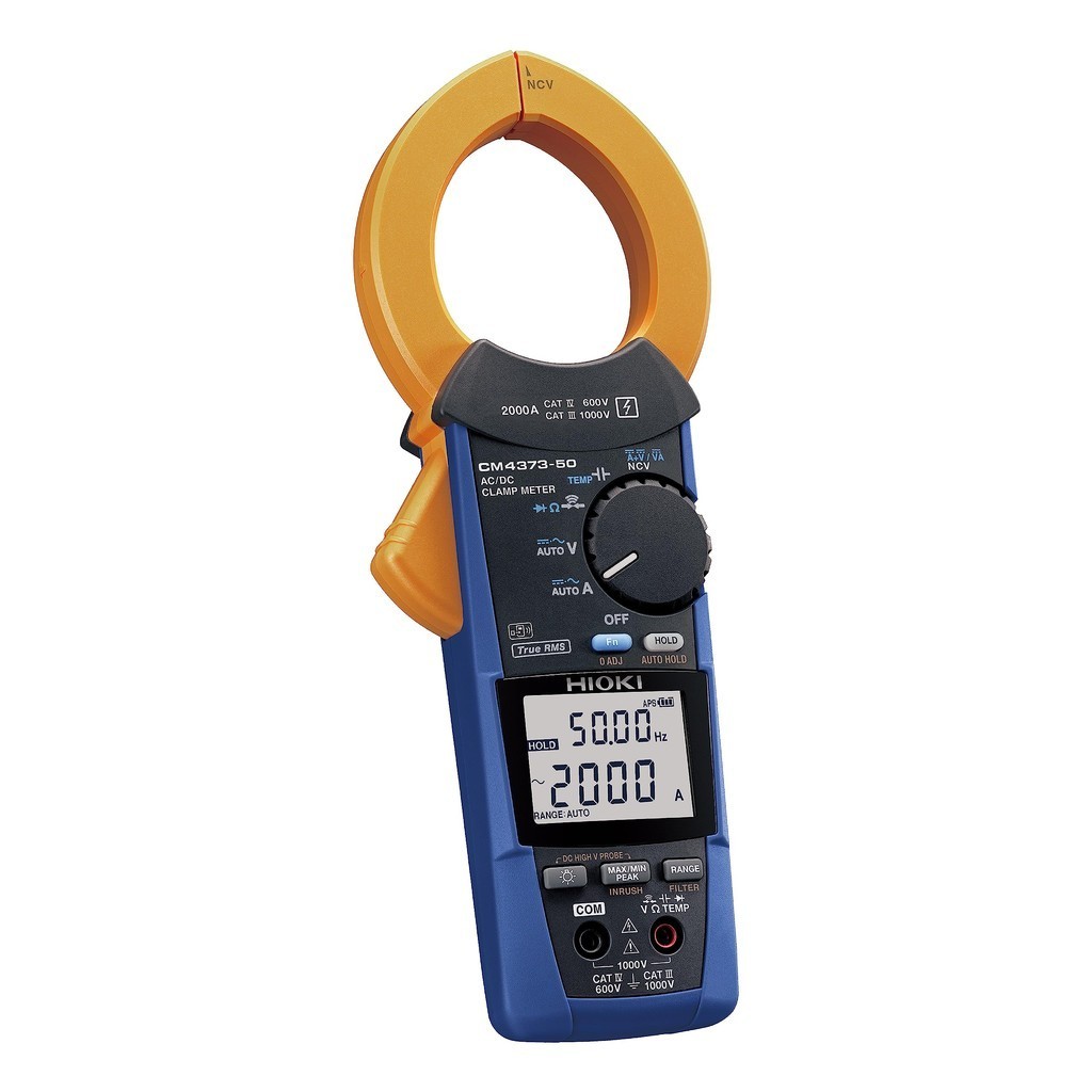 HIOKI ACDC Clamp Meter CM4373-50 ACDC 2000A True RMS Compatible with Wireless Adapter Z3210 Made in 
