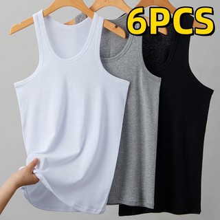 3/6/9/12PCS For Set Men's youth slim-fit breathable sports fitness tank top