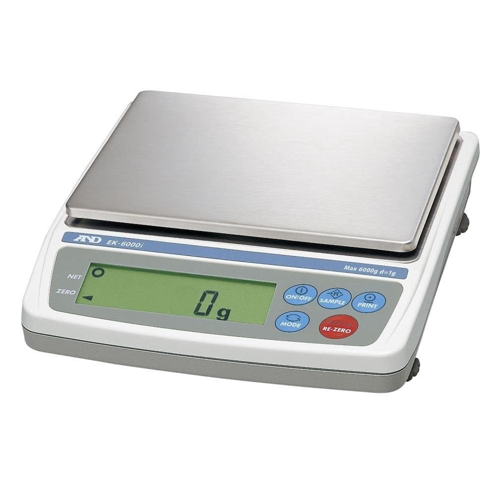 A&D Personal Scale EK-6000i Capacity 6000g Minimum display 1g Pan dimensions 170W133Dmm Uncertified