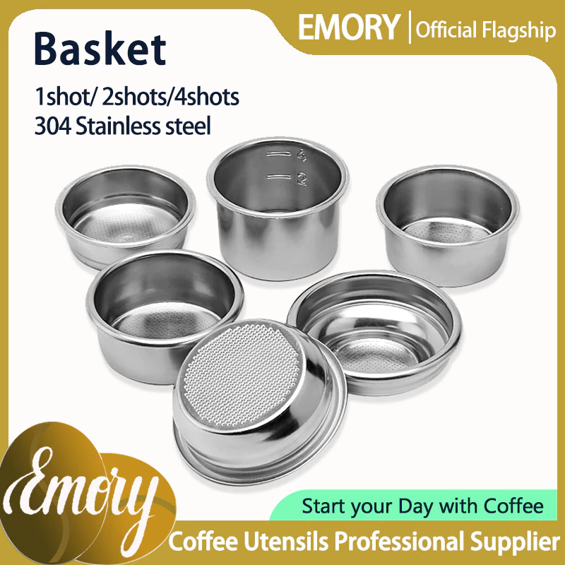 51/54/58mm Coffee Portafilter Basket 304 Stainless Steel 1/2/4 Shots Filter Basket Coffee Accessorie
