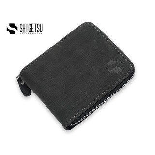 Shigetsu HYOGO Leather Folding Wallet with Attached Flip Pocket for Men bifold minimalist card