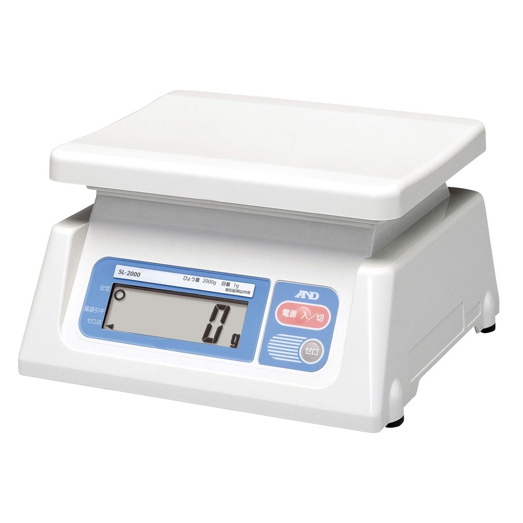 A&D Digital Scale SL-2000 Capacity 2000g Minimum display 1g Pan dimensions 230W190Dmm Uncertified Pr